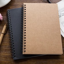GongtuShop C Stili Le Sketchbooks Günlüğü Boyama Grafiti Yumuşak Kapak Siyah Kağıt Eskiz Defteri Not Defteri Çizim Dizüstü Ofis Okul Malzemeleri (Yurt Dışından)