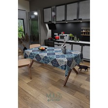 Moud's Ramazan Islamik Kare Desenli Süet Kumaş Dertsiz Masa Örtüsü Kare ve Dikdörtgen Ramadan