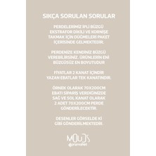 Moud's Sokak Eskiz Desenli Süet Oturma Odası Salon Fon Perde Baskılı Ekstrafor Büzgü 2 Kanat PRD-1046