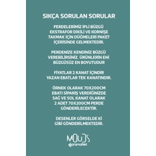 Moud's Yeşil Noktalı Desenli Süet Oturma Odası Salon Fon Perde Baskılı Ekstrafor Büzgü 2 Kanat PRD-1069