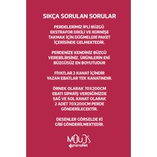 Moud's Blossom Japan 1 Desenli Süet Oturma Odası Salon Fon Perde Baskılı Ekstrafor Büzgü 2 Kanat PRD-1106