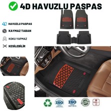 bebekokusu Volkswagen Golf 7 2017 Uyumlu Havuzlu Üniversal Maxi Paspas Siyah - Kırmızı