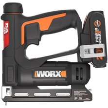 Worx WX843 Li-Ion Şarjlı 6-14MM Zımba ve 15MM Çivi Çakma + 3500 Adet Yedek Zımba ve Çivi