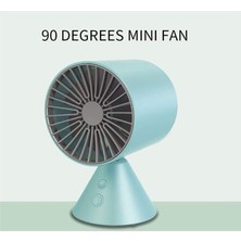 IKIKUSO USB Fan Mini Sessiz Öğrenci Yurdu Ld Sallayarak Kafa Fan Masaüstü Küçük Fan Masaüstü Taşınabilir Ofis - Beyaz (Yurt Dışından)