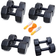 Ps Spor 4 Set Dambıl Sayaçlı Atlama Ipi = 3 kg 2 Ad 6 kg 2 Ad 8 kg 2 Ad 10 kg 2 Ad