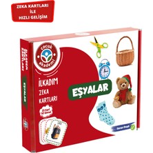 Çocuk Akademi Eşyalar İlk Adım Zeka Kartı 0-3 Yaş İçin 25 Kart ile Hızlı Gelişim