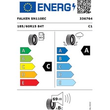 Falken 185/60 R15 Tl 84T Sıncera SN110 Ecorun Yaz Lastiği (Üretim TARIHI:2024)