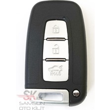 Skilit Samsun Oto Kilit Kia Sportage Rio Soul Optima Smart Anahtar Kumanda Kabı Oto Anahtarlık 3 Tuşlu Logolu