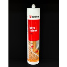 Würth Nötr Silikon Antrasit Gri- Siyah - Şeffaf 3'lü Set