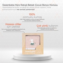 Gezenbebe Hero Nakışlı Bebek Çocuk Banyo Havlusu (70x140) Bunny