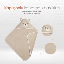 Gezenbebe Hero Kahraman Başlıklı Bebek & Çocuk Kurulama Havlusu Bunny