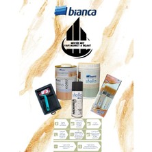 Bianca Stella Set Boya 1lt-Mermer Efekt Sprey - Maximo Sıvı Cam - Ipek Fırça ve Boyama Seti - 77  Renk Seçeneği