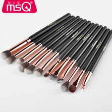 Chrish 12 Rose Gold Eye Shadow Brush Set Professional Eye Makeup Brush Package Complete Set Of Makeup Tools (Yurt Dışından)