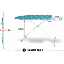 GAZZELLA SM/GZM 900 S SQUAD STANDART ÜTÜ MASASI