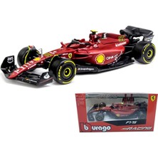 Liupo Bburago 1:43 Son 2022 F1-75#55 Carlos Sainz 1/43 Alaşım Yarışı F1-75#55 Lüks Formula 1 Statik Döküm Araçlar Koleksiyon Araba Modeli Koleksiyonu Hediyeler (Standart F1-75#55) (Yurt Dışından)