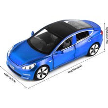 Liupo Döküm Oyuncak Araba Modeli 3 Araba Modeli, Çinko Alaşım Simülasyon Döküm Tesla Araba Modeli Geri Çekin Araçlar, 1:32 Ölçekli Mini Araçlar Bebekler Çocuklar Için Işıklar ve Müzikli (Yurt Dışından)