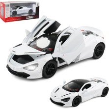 Liupo Döküm Oyuncak Araba Mclaren 720S Spor Araba Modeli, Çinko Alaşım Simülasyon Döküm Geri Çekilebilir Araçlar, 1:32 Ölçekli Mini Süper Araba Oyuncaklar Bebekler Çocuklar Çocuklar Için (Yurt Dışından)