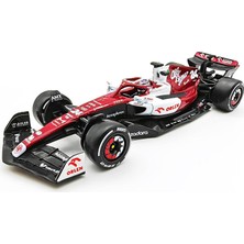 Liupo Bburago 1:43 2022 Alfa Romeo F1 Yarış Takımı C42 #24 Guanyu Zhou #77 Valtteri Bottas Alaşım Araba Pres Döküm Model Araç Oyuncak Koleksiyonu (2022 C42 No.24 W/akrilik Kutu) (Yurt Dışından)