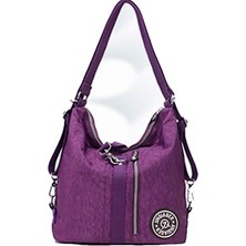 İyi Çanta  3 In 1 Kadın Çantaları Çok Fonksiyonlu Sırt Çantası Omuz Çantası Naylon Bez Tote Yeniden Kullanılabilir Alışveriş Çantası Bayan Seyahat Çantası Crossbody Çanta (Yurt Dışından)