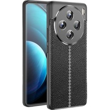 Teleplus Vivo X100 Kılıf Firo Deri Dokulu Silikon