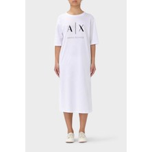 Armani Exchange Pamuklu Relaxed Fit Midi Elbise Bayan Elbise 3DYA79 YJ3RZ 1000