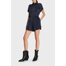 Armani Exchange Regular Fit Gömlek Yaka Mini Tulum Bayan Tulum 3DYA18 Ynuuz 1593
