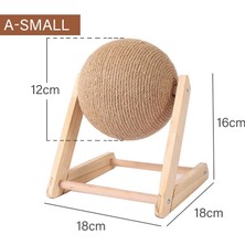 Shanhua Shop A-Küçük Stil Sisal Halat Kedi Scratcher Topu Etkileşimli Oyuncaklar Yavru Kedi Furnature Taşlama Topu Kurulu Paws Aşınmaya Dayanıklı Kedi Tırmalama Topu Oyuncak (Yurt Dışından)