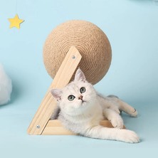 Shanhua Shop A-Küçük Stil Sisal Halat Kedi Scratcher Topu Etkileşimli Oyuncaklar Yavru Kedi Furnature Taşlama Topu Kurulu Paws Aşınmaya Dayanıklı Kedi Tırmalama Topu Oyuncak (Yurt Dışından)