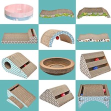 Shanhua Shop No.1 Tarzı Kedi Tırmığı Tahtası Ped Taşlama Çiviler Etkileşimli Koruma Mobilya Kedi Oyuncak Oluklu Büyük Boy Catw Scratcher Oyuncak Karton (Yurt Dışından)