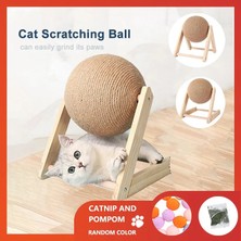 Shanhua Shop Top-M Stili Kedi Topu Tırmalama Oyuncak Kittentoys Kediler Sisal Halat Top Tahtası Taşlama Paws Scratcher Aşınmaya Dayanıklı Pet Mobilya Malzemeleri (Yurt Dışından)