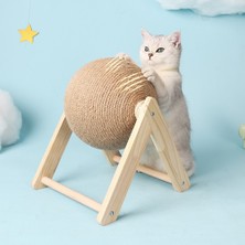 Shanhua Shop Bir Şekil Stili Yavru Kedi Sisal Halat Topu Kedi Scratcher Aşınmaya Dayanıklı Kedi Kazıyıcı Kedi Tahtası Taşlama Paws Oyuncaklar Tırmalama Topu Tırmanma Çerçevesi Ağacı (Yurt Dışından)