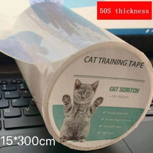 Shanhua Shop Beyaz Stil 300X15CM Şeffaf Kedi Mobilya Anti Scratch Bant Rulo Mobilya Muhafızları Kanepe Kedi Tırmalayıcı Caydırıcı Bant Pençe Pedleri Halı Koruyucu (Yurt Dışından)