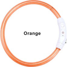 Shanhua Shop Pembe Tarzı 70CM USB Işıklı Evcil Hayvan Tasması Şarj Edilebilir Yanıp Sönen Gece Köpek Tasmaları LED Işık USB Şarj Köpek Tasması Parlayan Flaş Yaka Dropship (Yurt Dışından)