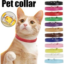 Shanhua Shop Turuncu Tarzı Xxs Bling Kristal Kedi Yaka Yavru Bebek Köpek Kediler Yaka Pu Deri Kayış Taklidi Kedi Tasmaları Kolye Ayarlanabilir Boyun Askısı (Yurt Dışından)