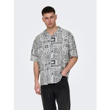 Only & Sons Only&sons Erkek Rahat Kesim Desenli Yazlık Gömlek 22028514