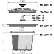 YBS Pump Holder Kapağı Vidalı Tonluk