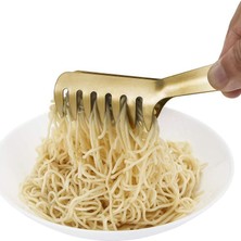 Chavin Çelik Gold Taraklı Mutfak Salata Makarna Spagetti Maşası Maşa CIN623SR