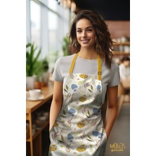 Moud's Süet Kumaş Sonbahar 2 Desenli Mutfak Önlüğü, Aşçı Önlüğü, Garson Önlüğü