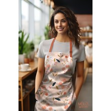 Moud's Süet Kumaş New Fall 2 Sonbahar Desenli Mutfak Önlüğü, Aşçı Önlüğü, Garson Önlüğü