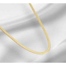 Gulshop35 Kadın Yüksek Kalite Çelik Italyan Zincir Kolye 45CM