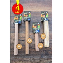 Vixpet Venty 4 Adet Papağan Tüneği | Doğal ve Pedikür Tünek Seti | Jako, Amazon, Alexander, Kayık, Sultan, Monk, Senegal, Lori | M105