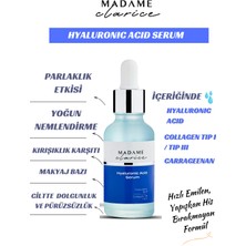 Madame Clarice Yoğun Nemlendirici Bakım Serumu Tüm Cilt Tipleri İçin Hyaluronic Acid Collagen Serum