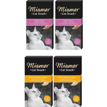 Miamor Cream Malt Maya + Multivitamin 6 x 15 Gr. Karma 4 Lü Paket