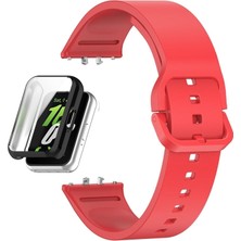 Apsuwa Samsung Galaxy Fit 3 Kordon + Ekran Koruyucu Kasa Siyah