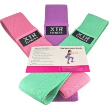 Xtr Fitness Loop Band Direnç Bandı Spor Egzersiz Aerobik Pilates Squat Lastiği 3lü Set