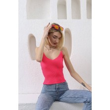 Han Raiment Zincirli Triko Atlet Crop