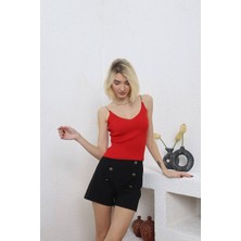 Han Raiment Zincirli Triko Atlet Crop