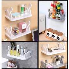 Matesstore Raf Mutfak Banyo Oda Masa Rafı Pratik Organizer Kuğu Tasarımlı Kendinden Yapışknalı