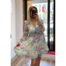 Alya NS Butik Şifon Astarlı Elbise