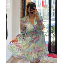 Alya NS Butik Şifon Astarlı Elbise